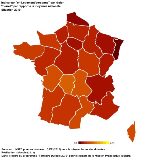 m² Logement/personne