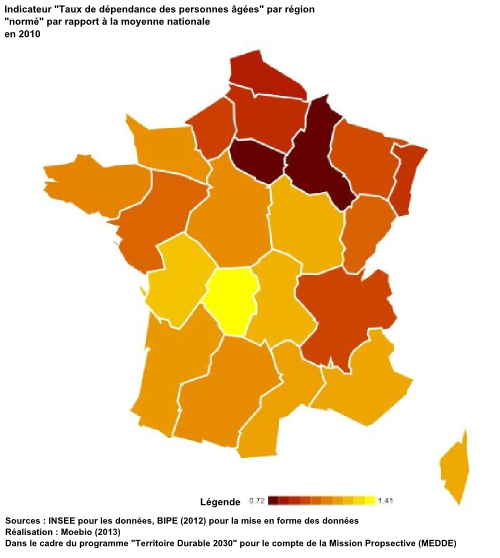 Taux de dépendance des personnes âgées