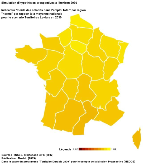 Poids des salariés dans l’emploi total