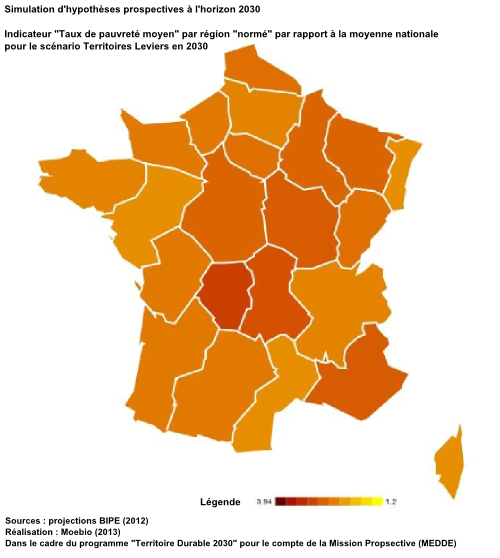 Taux de pauvreté moyen