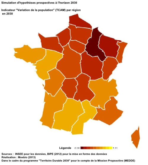 Variation de la population (TCAM)