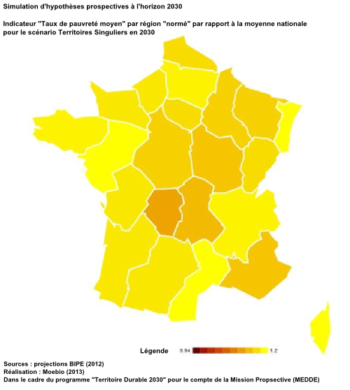 Taux de pauvreté moyen